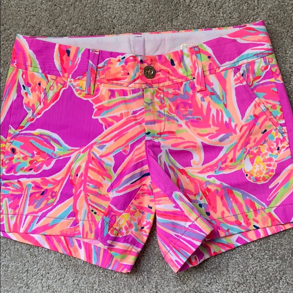 Lilly Pulitzer Shorts size 0 Callahan purple